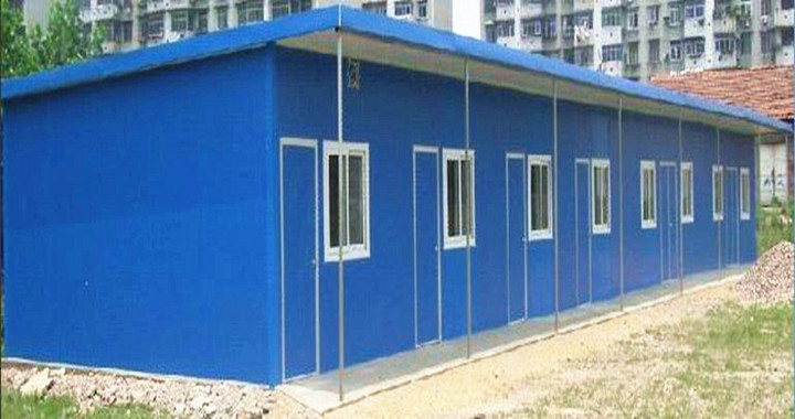 平顶T式活动房单层示例